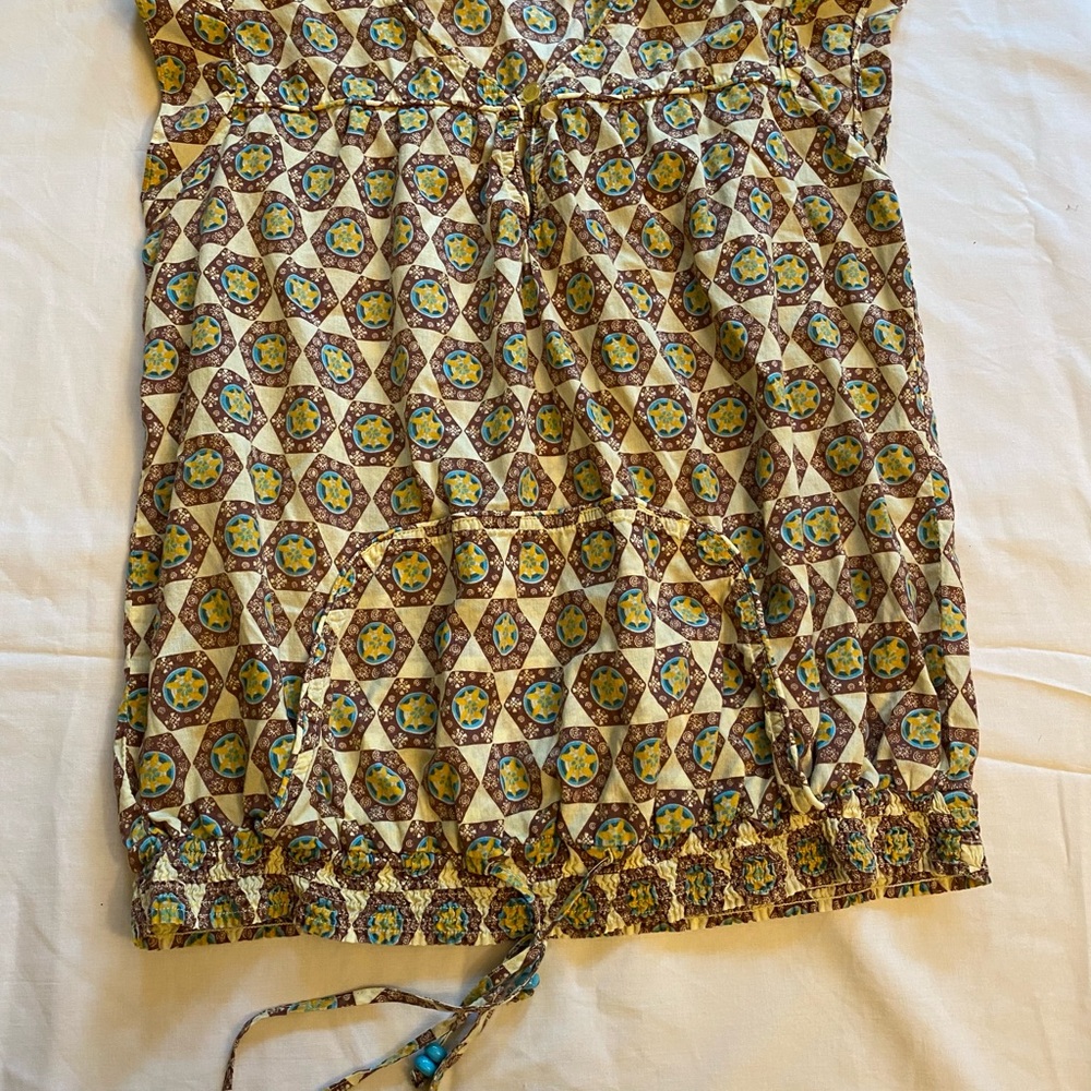 OP Ocean Pacific Geometric Patterned Sleeveless Top